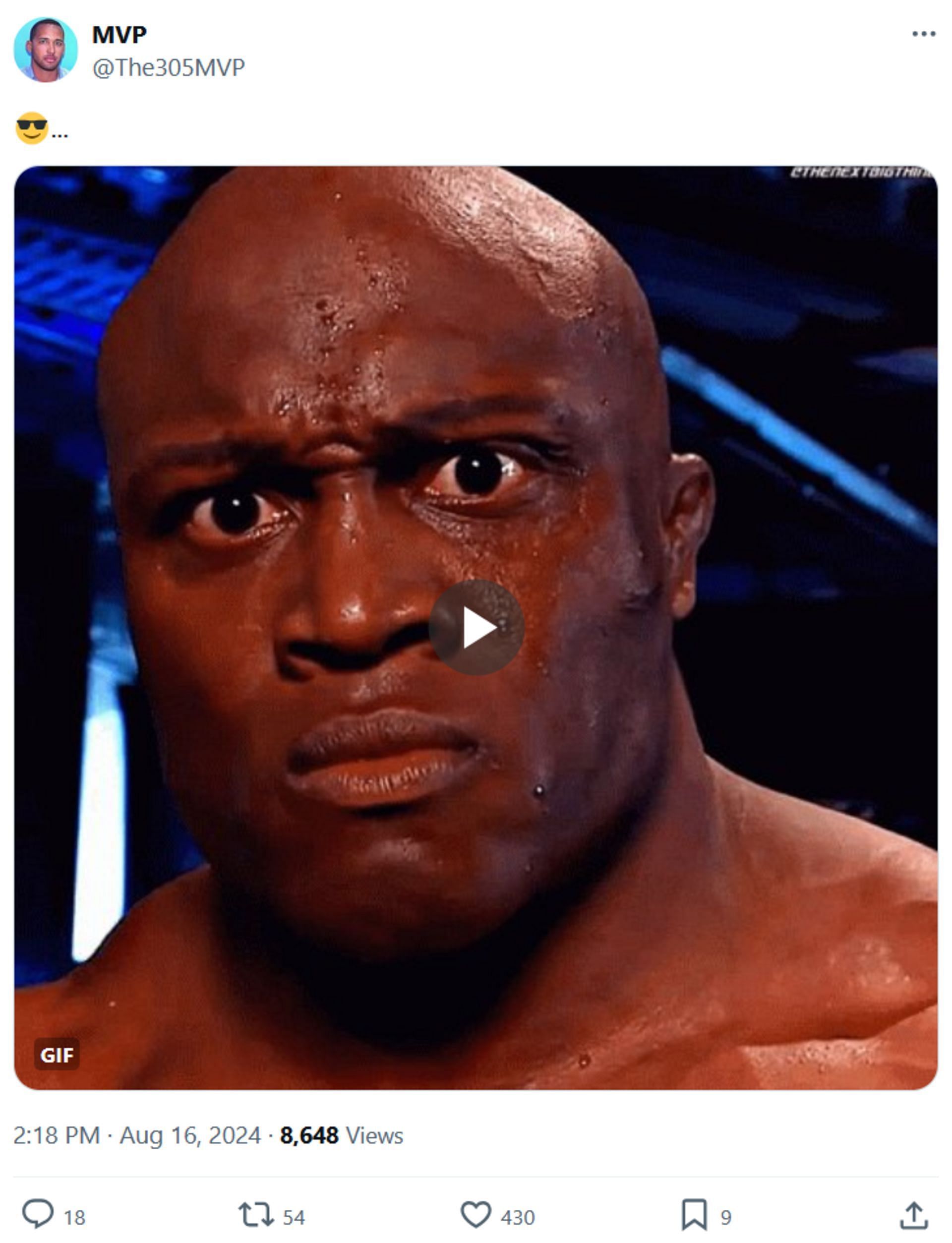 Screenshot of MVP's post with Bobby Lashley to X (Photo Credit: MVP on X)